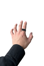 画像をギャラリービューアに読み込む, MADE IN MEXICO 925 SILVER RING W/ONYX / SILVER  [SIZE: 21号 USED]
