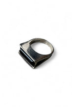 画像をギャラリービューアに読み込む, MADE IN MEXICO 925 SILVER RING W/ONYX / SILVER  [SIZE: 21号 USED]
