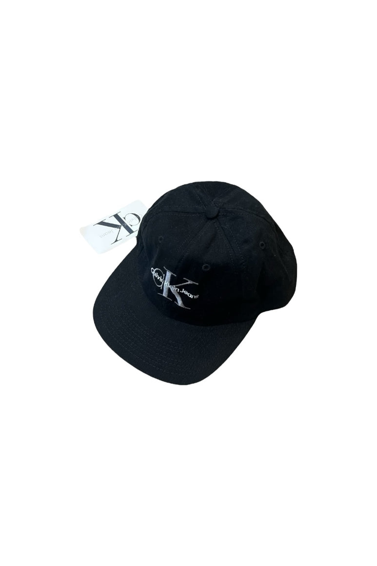 MADE IN USA 90'S 6 PANEL CAP / BLACK [SIZE: ONE SIZE DEADSTOCK/NOS]