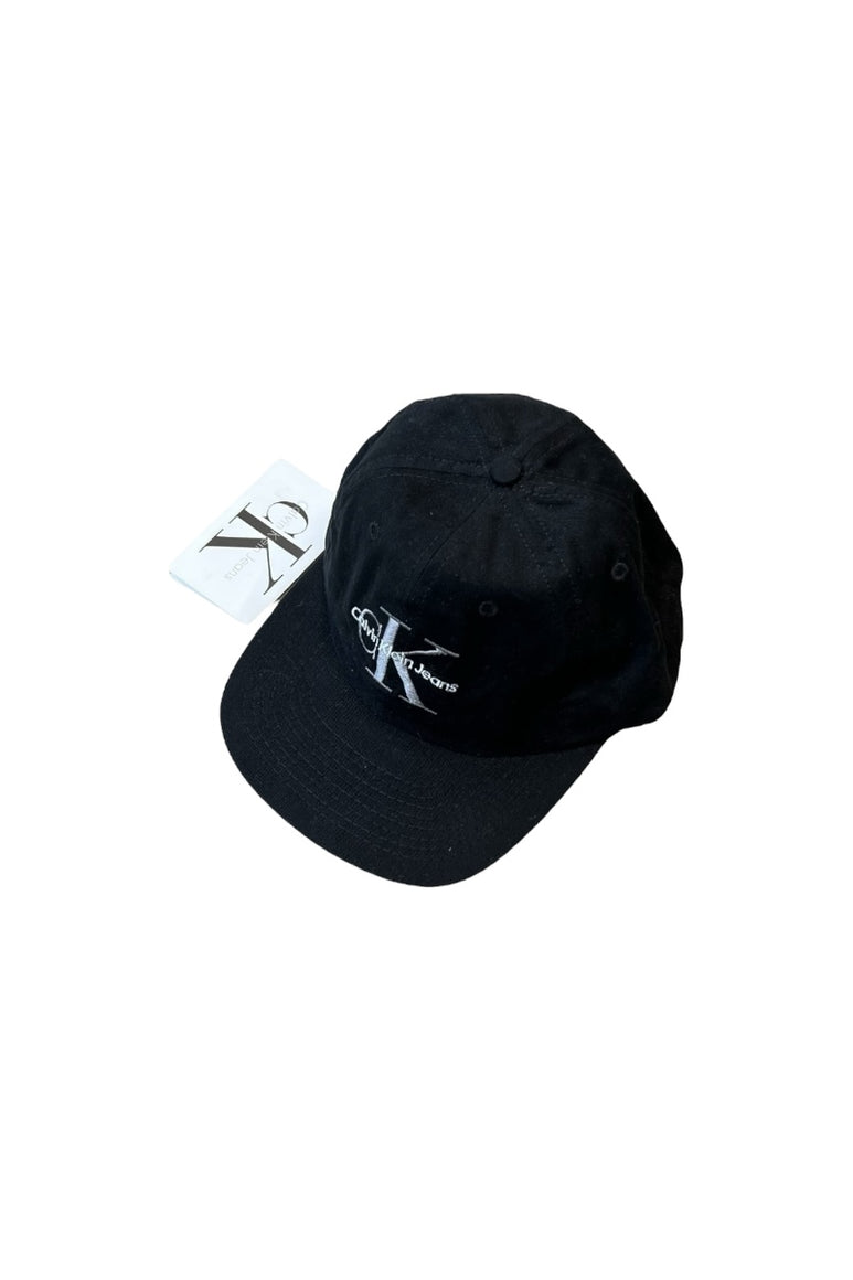 MADE IN USA 90'S 6 PANEL CAP / BLACK [SIZE: ONE SIZE DEADSTOCK/NOS]
