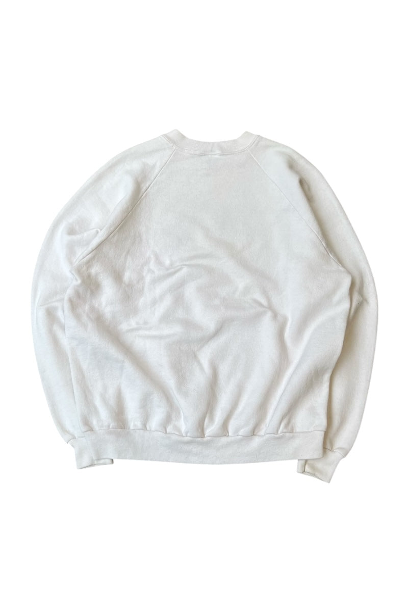 MADE IN USA 80'S SWEATSHIRT / WHITE [SIZE: XL USED]