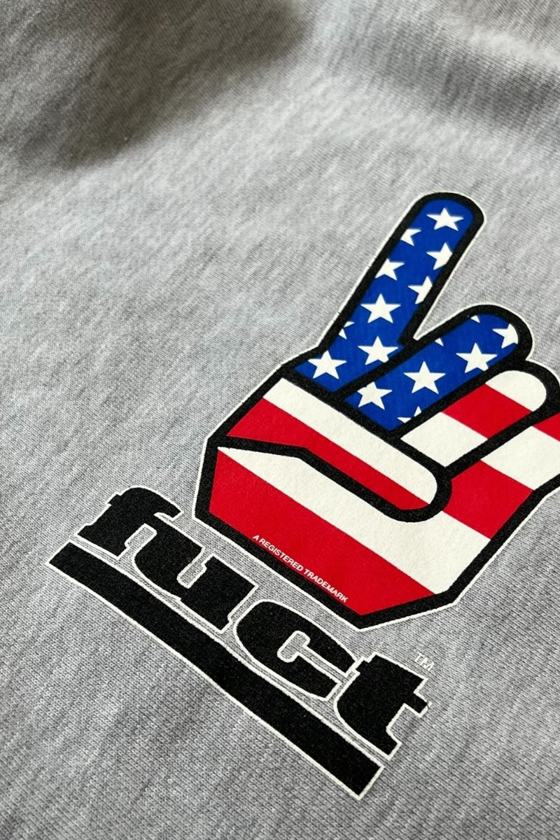 SKATEBOARDING LOGO SWEATSHIRT / GRAY [SIZE: S USED]
