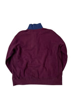 画像をギャラリービューアに読み込む, 90&#39;S HALF-ZIP SWEATSHIRT / BURGUNDY [SIZE: XL USED]
