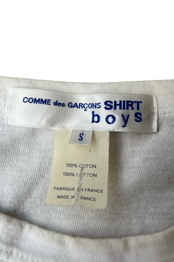 MADE IN FRANCE 15'S-19'S L/S T-SHIRT / WHITE [SIZE: S USED]