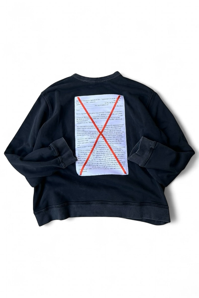 MADE IN TURKEY 16AW NDA SWEATSHIRT / BLACK [SIZE: L USED]