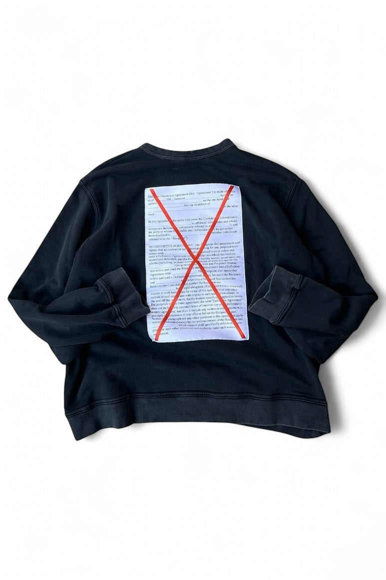 MADE IN TURKEY 16AW NDA SWEATSHIRT / BLACK [SIZE: L USED]