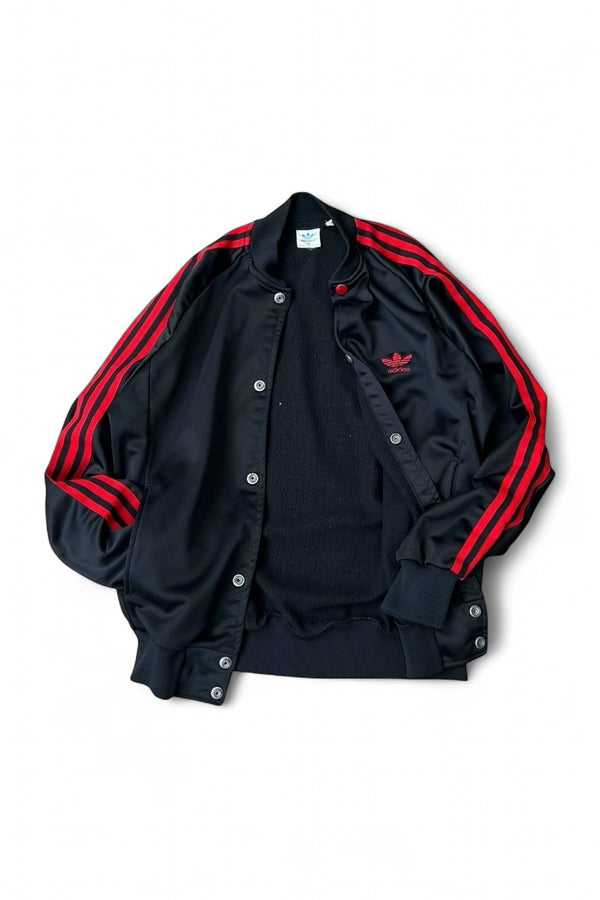 70'S SNAP BUTTON TRACK JACKET / BLACK [SIZE: M USED]