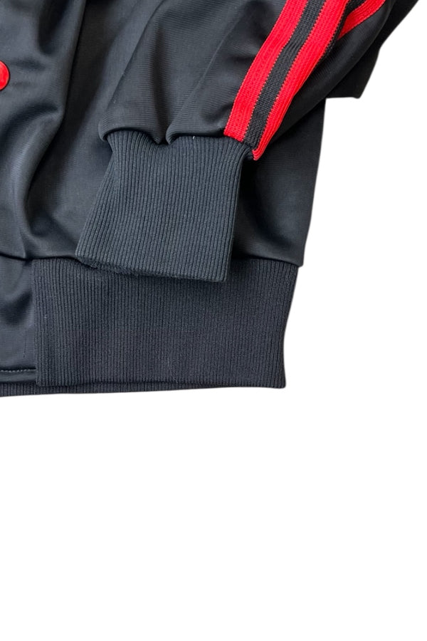 70'S SNAP BUTTON TRACK JACKET / BLACK [SIZE: M USED]