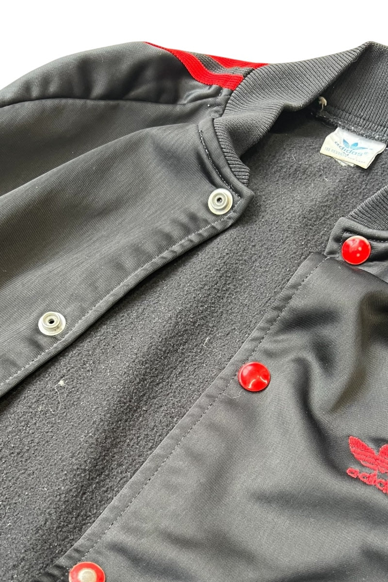 70'S SNAP BUTTON TRACK JACKET / BLACK [SIZE: M USED]