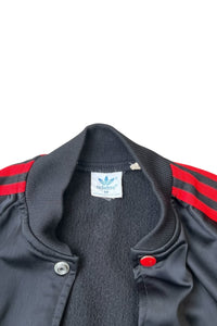 70'S SNAP BUTTON TRACK JACKET / BLACK [SIZE: M USED]