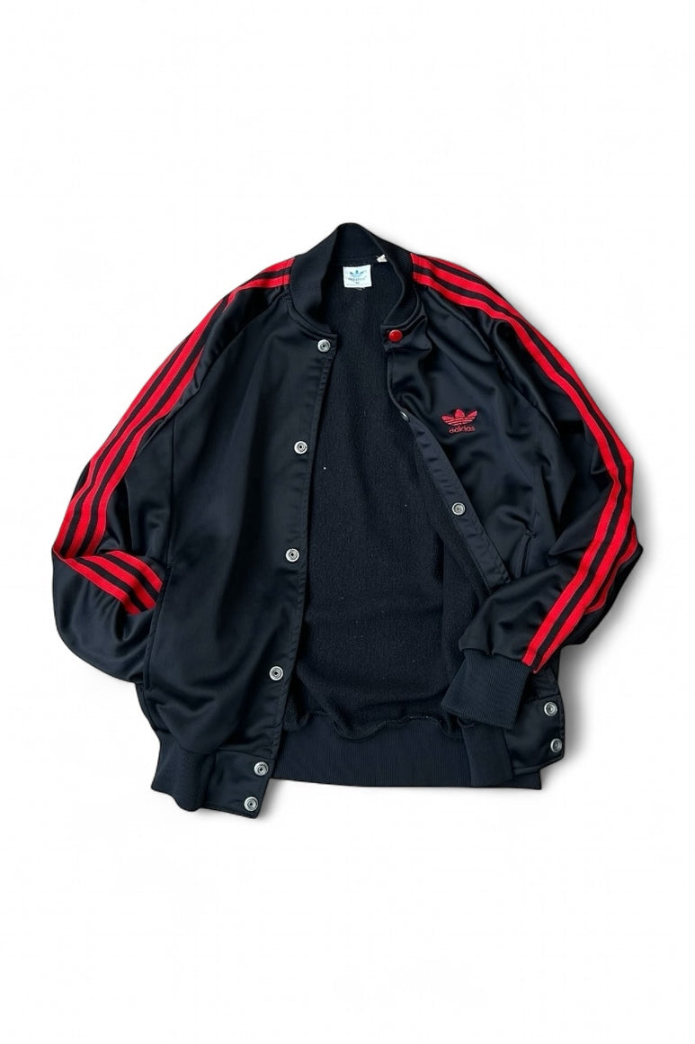 70'S SNAP BUTTON TRACK JACKET / BLACK [SIZE: M USED]
