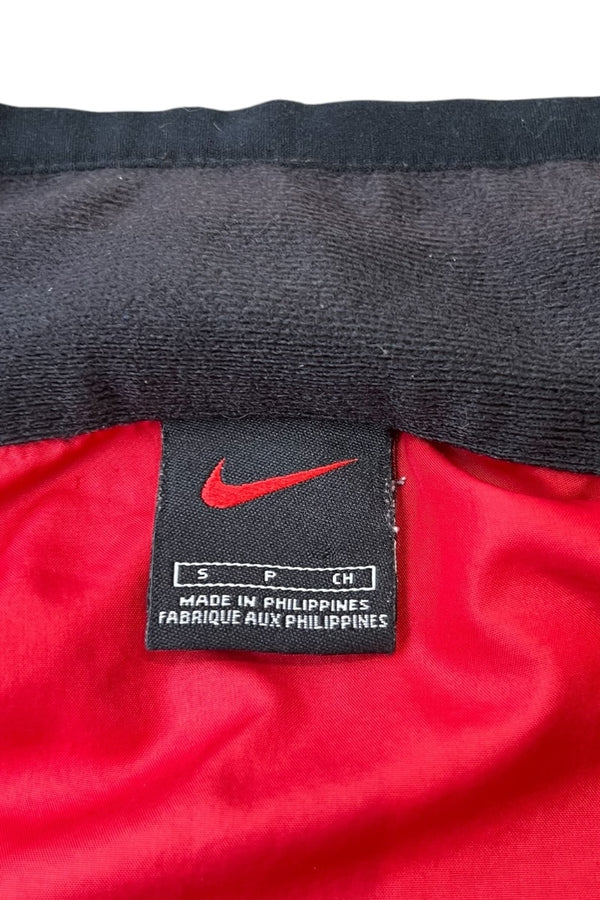 Y2K EARLY 00'S HALF-ZIP NYLON JACKET / RED [SIZE: S USED]
