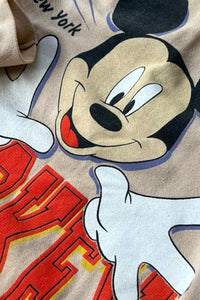 MADE IN USA 90'S MICKEY SWEATSHIRT / BEIGE [SIZE: L USED]