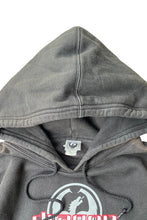 画像をギャラリービューアに読み込む, Y2K EARLY 00&#39;S LOGO SWEAT HOODIE / BLACK [SIZE: M USED]
