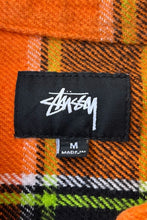 画像をギャラリービューアに読み込む, L/S FLANNEL CHECK SHIRT / ORANGE [SIZE: M USED]
