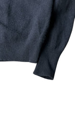 画像をギャラリービューアに読み込む, 90&#39;S L/S WOOL POLO SHIRT / BLACK [SIZE: L USED]

