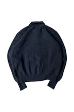 画像をギャラリービューアに読み込む, 90&#39;S L/S WOOL POLO SHIRT / BLACK [SIZE: L USED]
