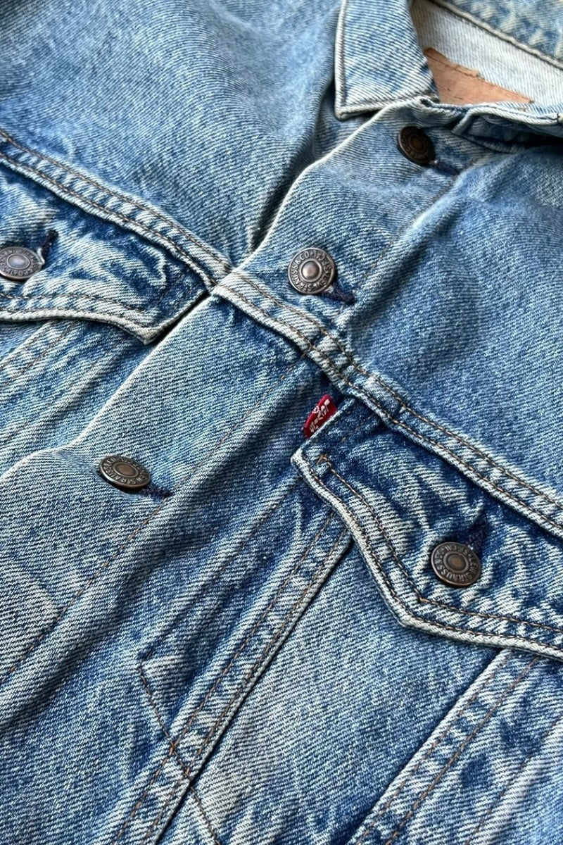 MADE IN USA 90'S 57506 0213 DENIM JACKET / INDIGO [SIZE: M USED]