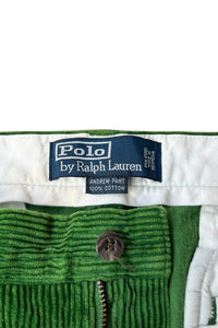 90'S ANDREW CORDUROY PANTS / GREEN [SIZE: 33 USED]