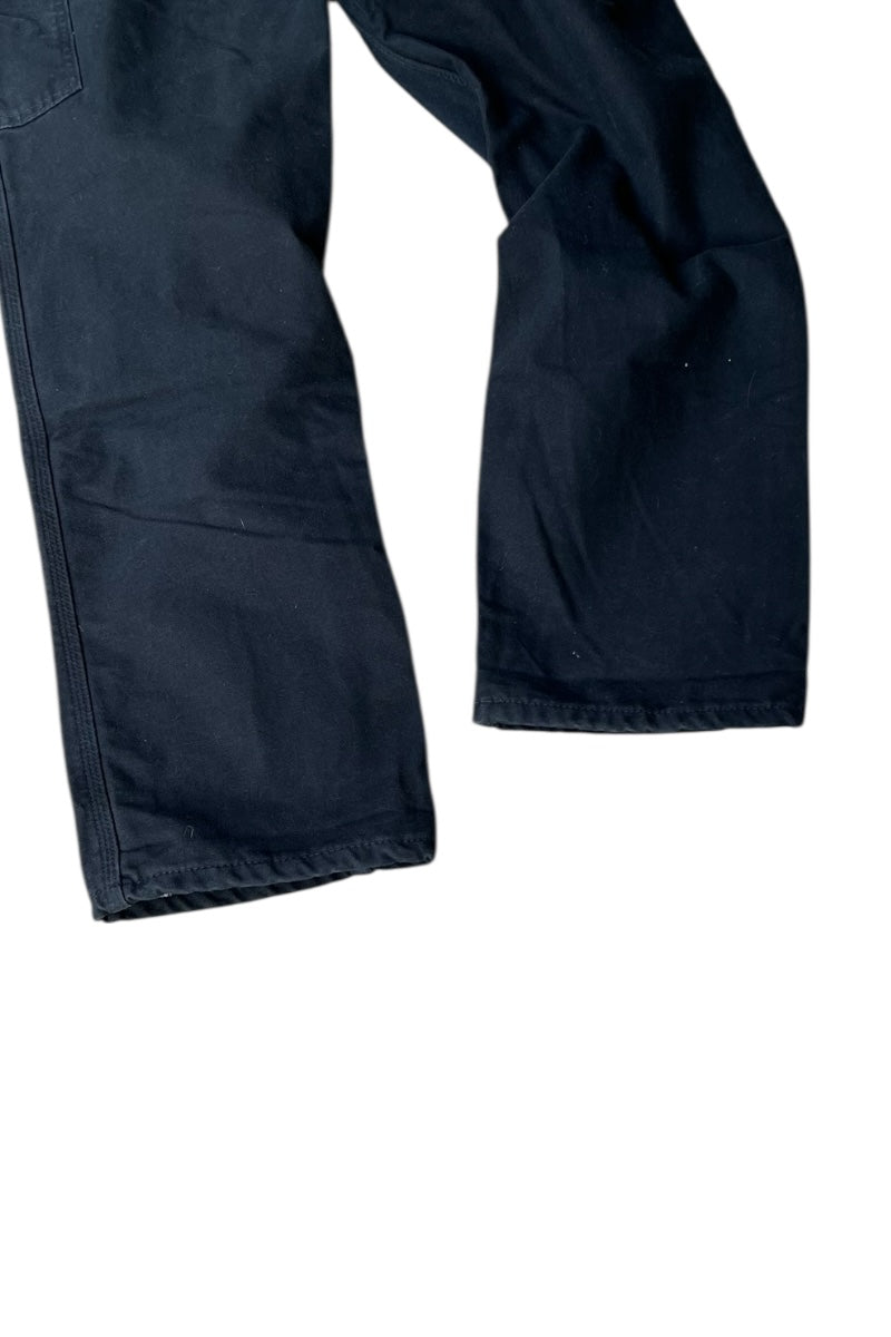 18SS DUCK PAINTER PANTS W/CHECK LINER USA PRODUCT / BLACK [SIZE: 31 USED]