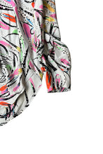 画像をギャラリービューアに読み込む, MADE IN ENGLAND 80-90&#39;S L/S SILK SHIRT / PATTERN [SIZE: L USED]
