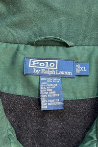 90'S ONE POINT PUFF ZIP JACKET / GREEN [SIZE: XL USED]