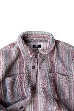 画像をギャラリービューアに読み込む, 23AW SHERPA SHIRT JACKET / STRIPE [SIZE: S DEADSTOCK/NOS]
