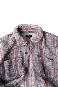 23AW SHERPA SHIRT JACKET / STRIPE [SIZE: S DEADSTOCK/NOS]