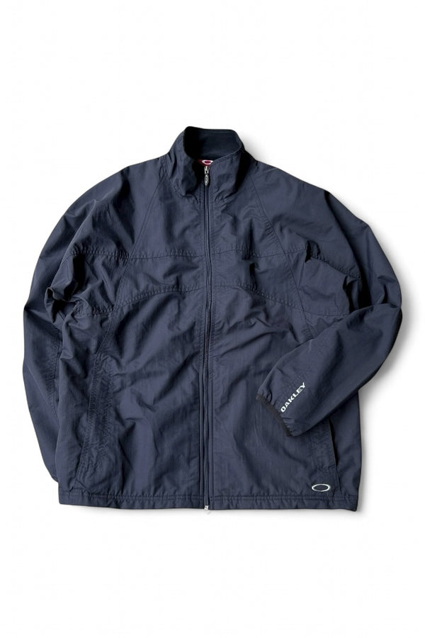 90'S ZIP NYLON JACKET LINER FLEECE / BLACK [SIZE: M USED]