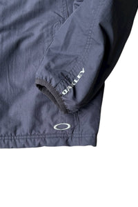 90'S ZIP NYLON JACKET LINER FLEECE / BLACK [SIZE: M USED]