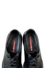 画像をギャラリービューアに読み込む, MADE IN ITALY CAP TOE LEATHER SHOES / BLACK [SIZE: 8 (27cm相当) USED]
