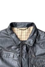 画像をギャラリービューアに読み込む, Y2K 02&#39;S BUSHMAN LEATHER JACKET / BLACK [SIZE: M USED]
