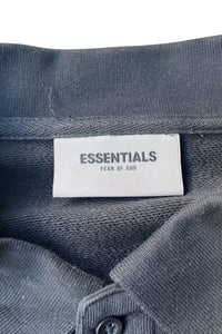 FEAR OF GOD L/S POLO SWEATSHIRT / BLACK [SIZE: S USED]
