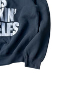 画像をギャラリービューアに読み込む, 90&#39;S-Y2K LOS FUXXIN&#39;ANGELES MESSAGE SWEATSHIRT / BLACK [SIZE: M USED]
