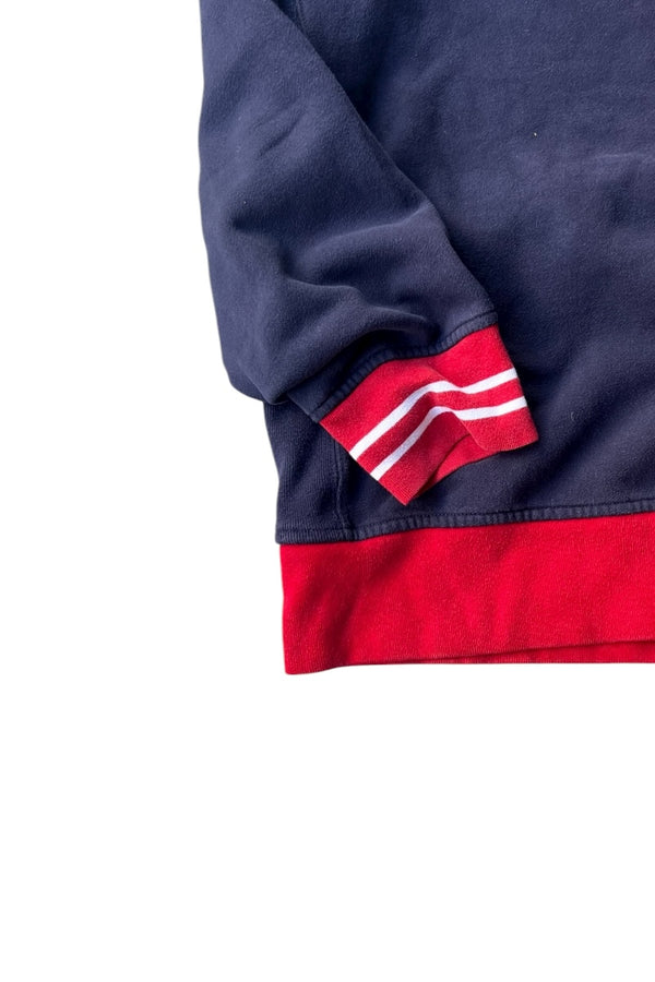 90'S USA PATCH SWEATSHIRT / NAVY [SIZE: XL USED]
