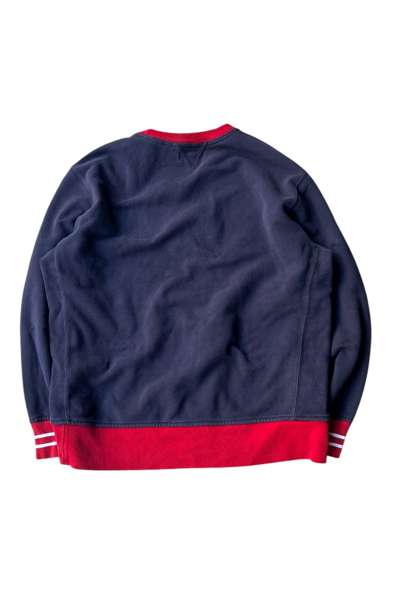 90'S USA PATCH SWEATSHIRT / NAVY [SIZE: XL USED]
