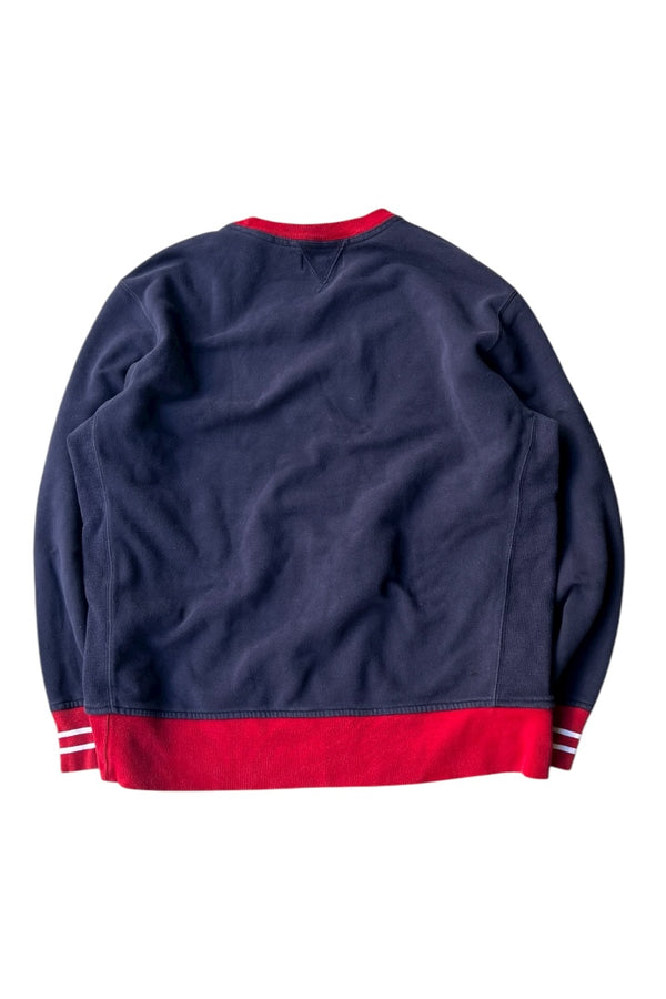 90'S USA PATCH SWEATSHIRT / NAVY [SIZE: XL USED]