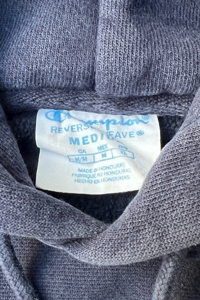MOMA LOGO REVERSE WEAVE SWEAT HOODIE / NAVY [SIZE: M USED]