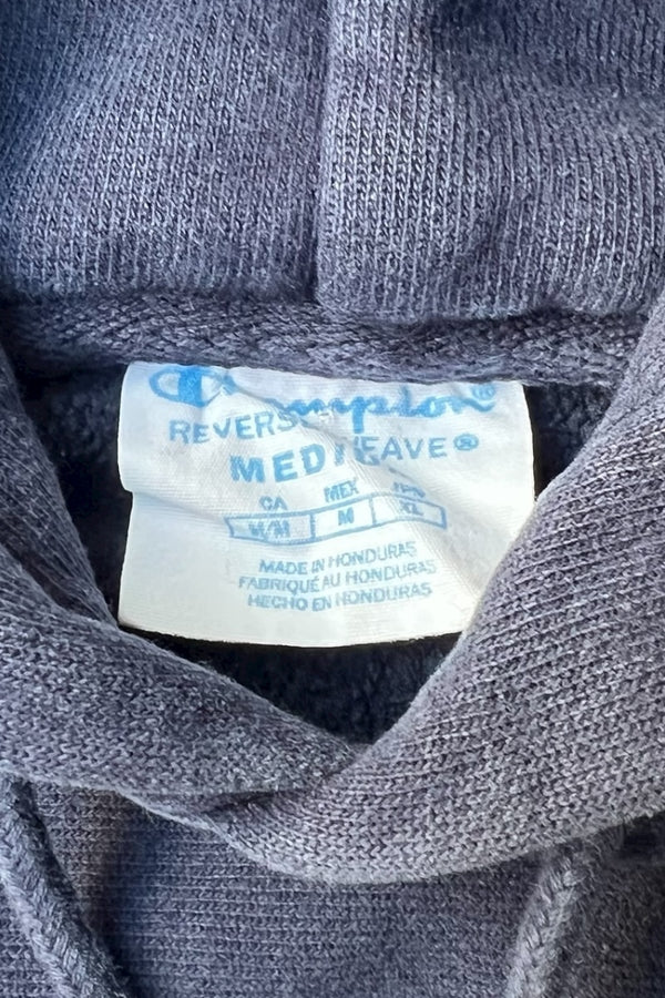 MOMA LOGO REVERSE WEAVE SWEAT HOODIE / NAVY [SIZE: M USED]
