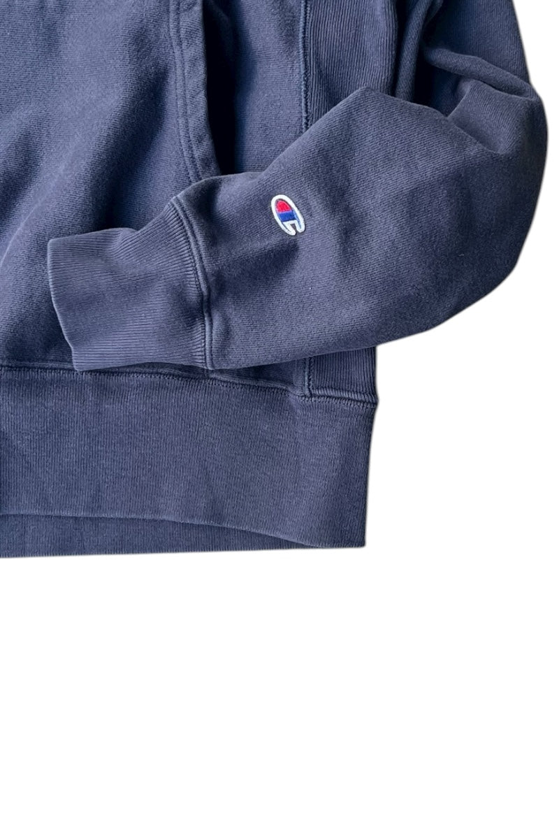 MOMA LOGO REVERSE WEAVE SWEAT HOODIE / NAVY [SIZE: M USED]