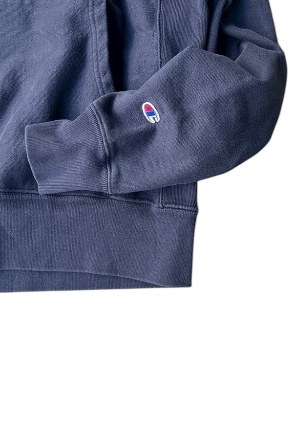 MOMA LOGO REVERSE WEAVE SWEAT HOODIE / NAVY [SIZE: M USED]