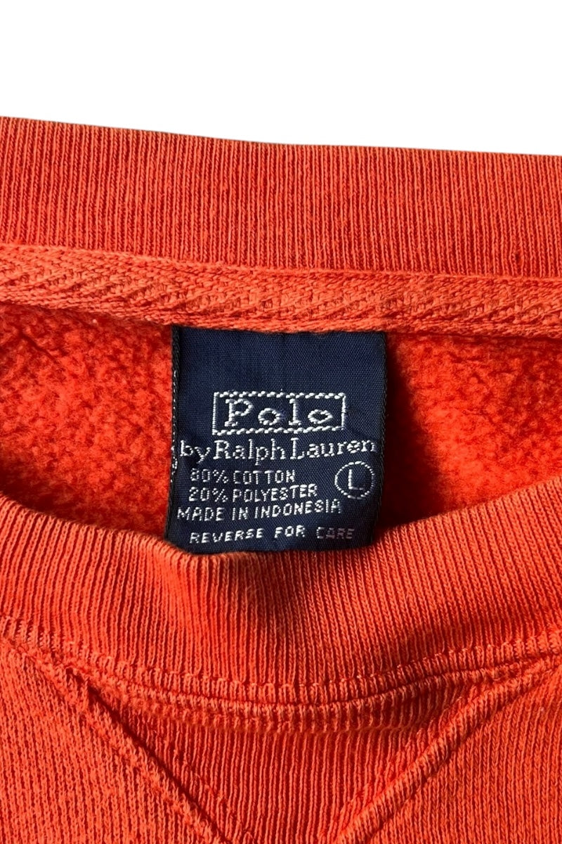 90'S LOGO SWEATSHIRT / ORANGE [SIZE: L USED]