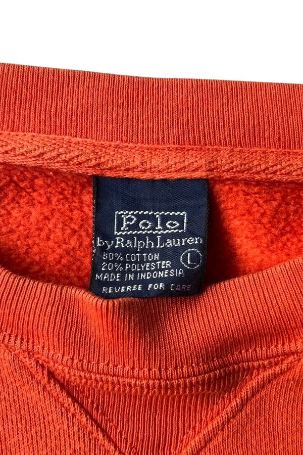 90'S LOGO SWEATSHIRT / ORANGE [SIZE: L USED]