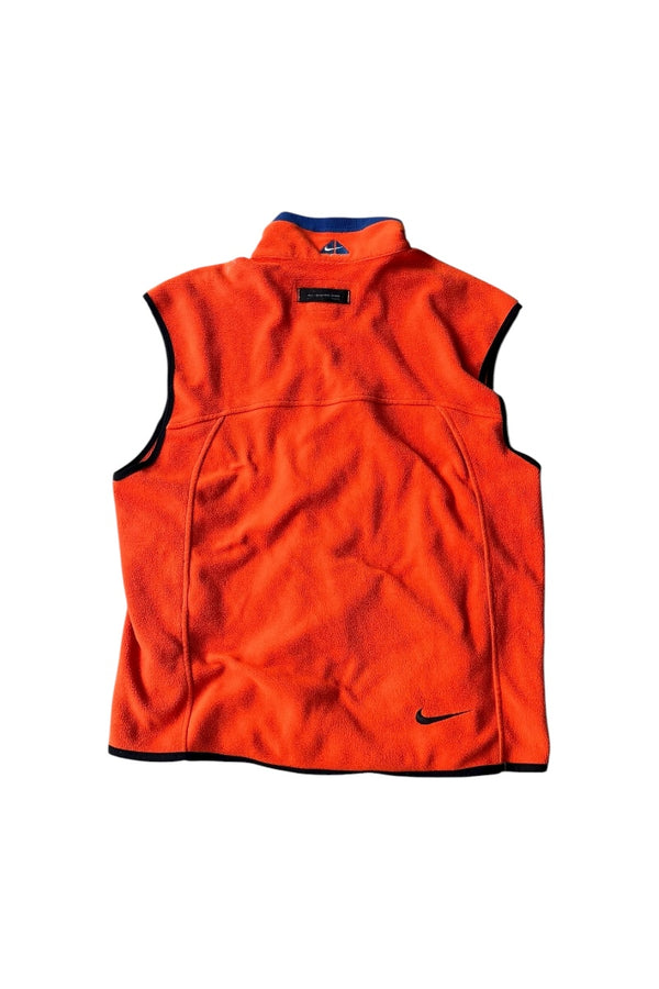 90'S FLEECE VEST / ORANGE [SIZE: L USED]