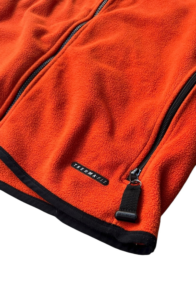 90'S FLEECE VEST / ORANGE [SIZE: L USED]