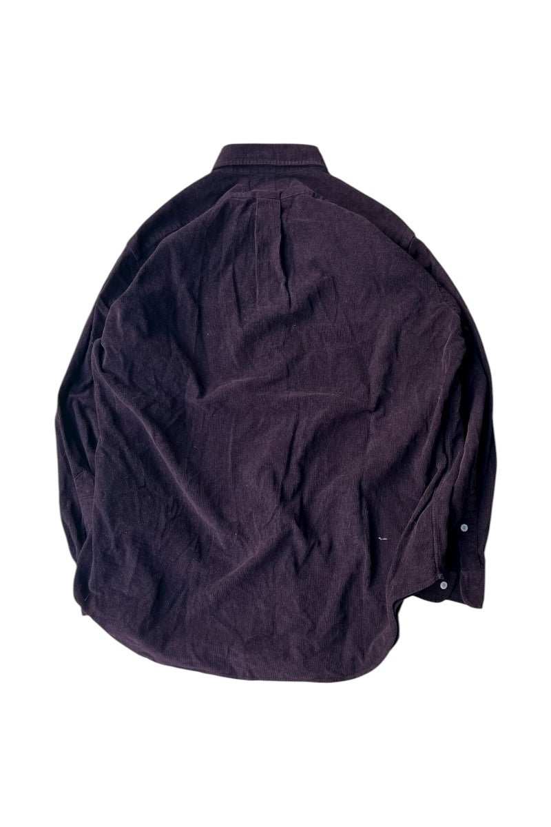 90'S BLAIRE L/S CORDUROY SHIRT / PURPLE [SIZE: L USED]