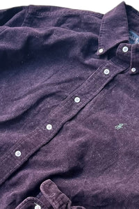 90'S BLAIRE L/S CORDUROY SHIRT / PURPLE [SIZE: L USED]