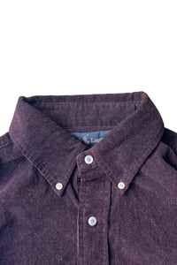 90'S BLAIRE L/S CORDUROY SHIRT / PURPLE [SIZE: L USED]