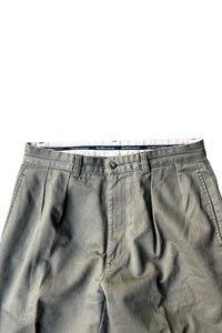 MADE IN MEXICO 90'S TUCK CHINO PANTS / OLIVE [SIZE: 32 USED]