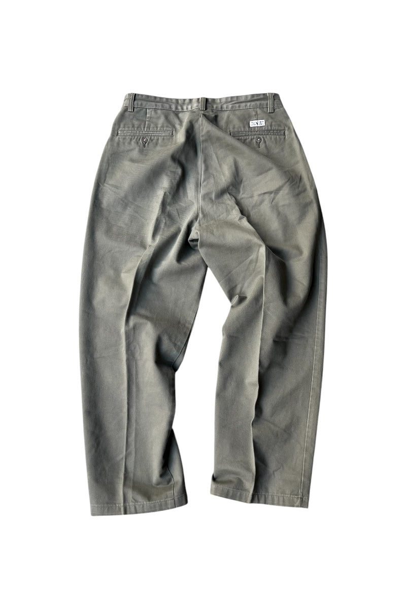 MADE IN MEXICO 90'S TUCK CHINO PANTS / OLIVE [SIZE: 32 USED]